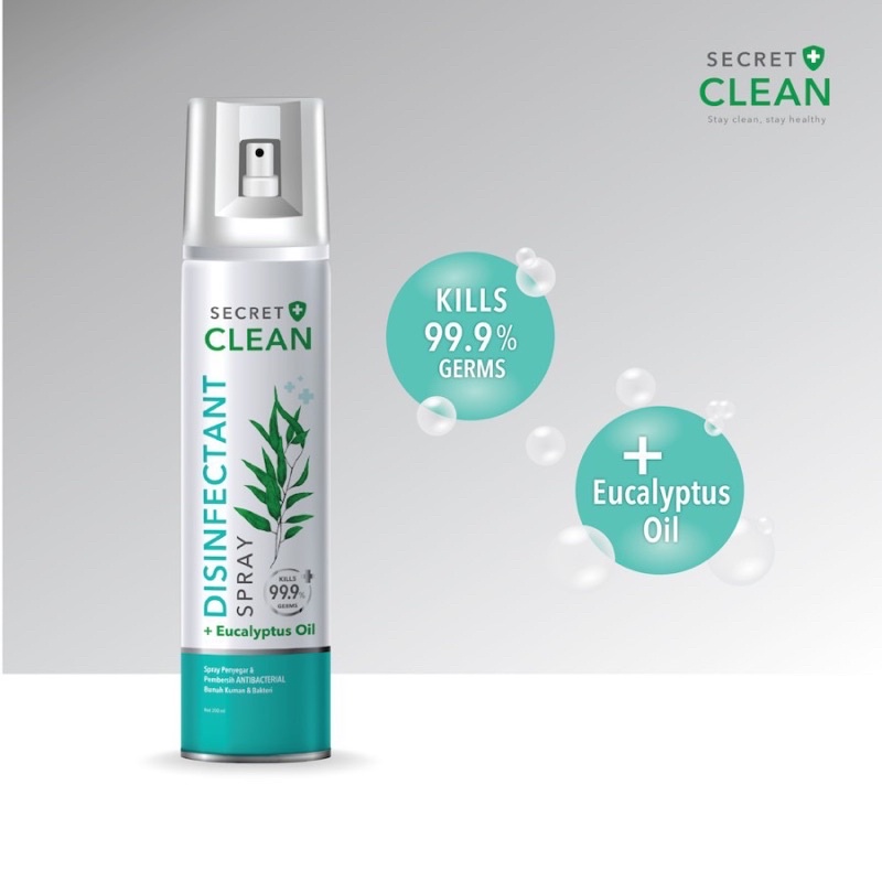 Disinfectant spray secret clean eucalyptus 200 ml | secret clean eucalyptus