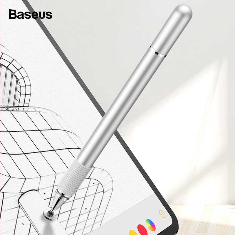 Baseus Pen Stylus Layar Sentuh Kapasitif 2in1 Warna Hitam