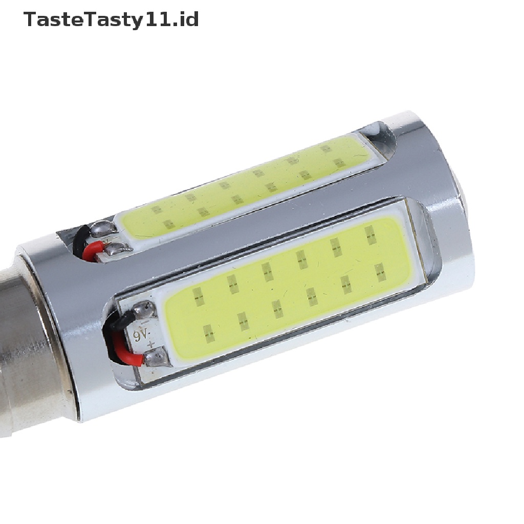 Tastetasty 1pc Lampu Depan LED cOB H6M PX15d P15D25-1 E401 Warna Putih Untuk motor / ATV