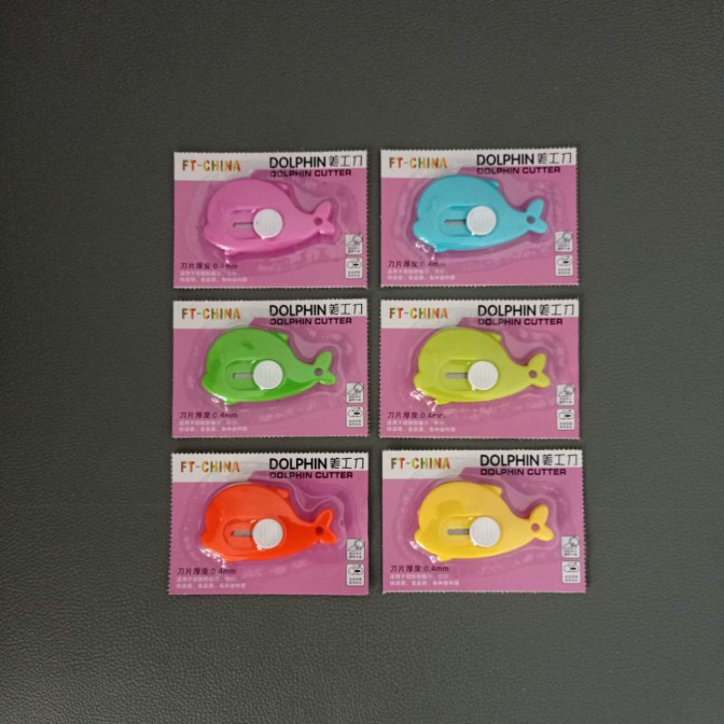 

Mini Cutter / Silet / Pemotong Kertas Dolphin