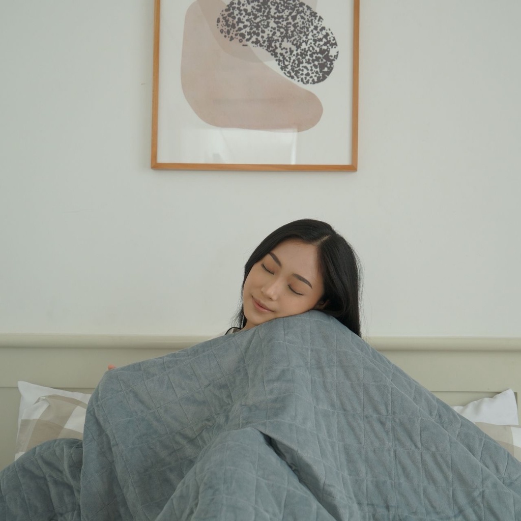 Jual Huggy Original Weighted Blanket - King (202x202cm) Indonesia