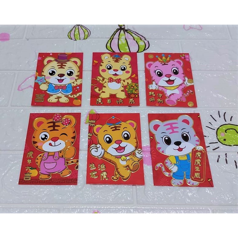 

Angpao Imlek Shio Macan Murah Lucu LL1062 | Isi 6 Pcs Tidak Mix Motif