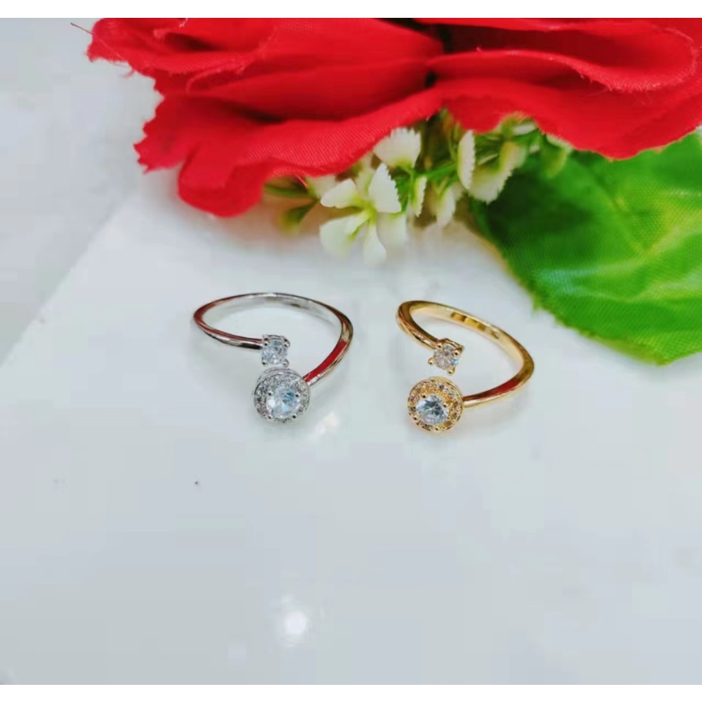 Cincin Xuping Permata Lapis Emas 18k Perhiasan Fashion F31-33