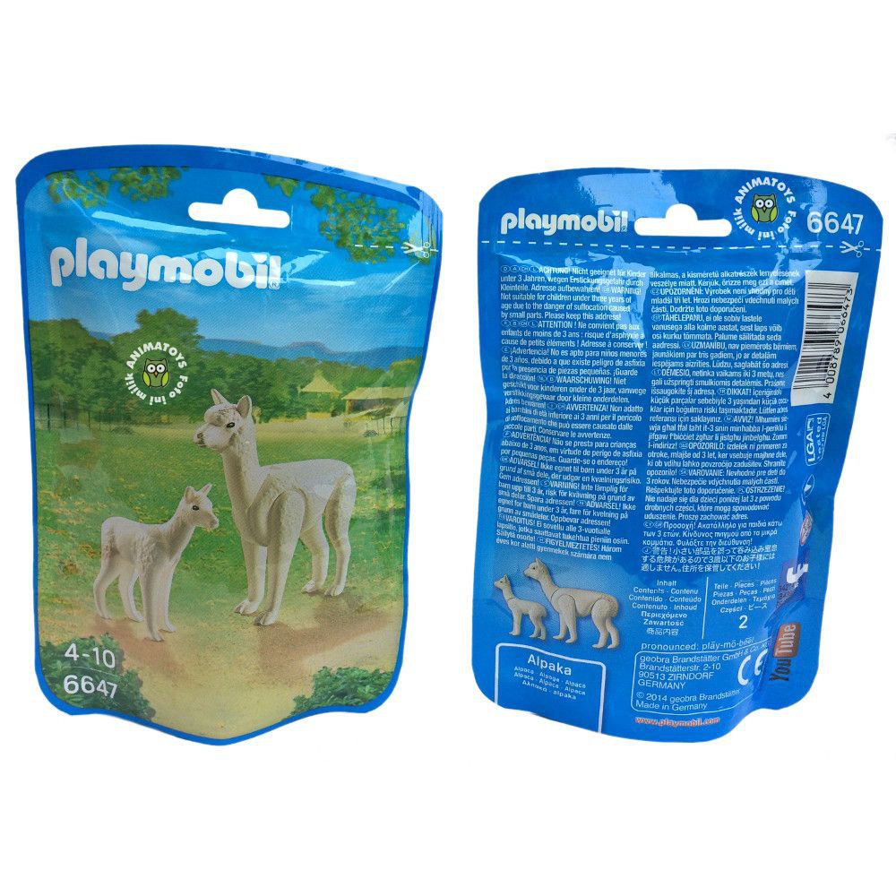 Action Figure Hewan Llama Alpaca with Baby Playmobil 6647 Animatoys