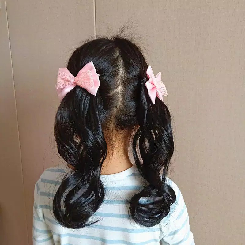 SO Jepitan wig rambut palsu ikal  pita  anak