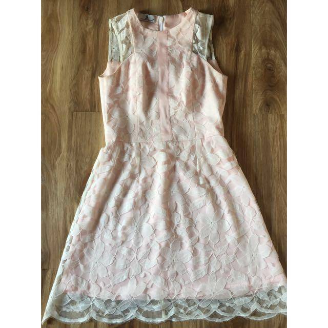 Soft Pink Dress by Shandy Aulia Collections