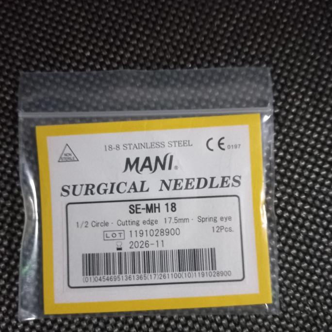 Jarum Bedah SE MH 18/ surgical Needle / Jarum hecting kulit / Mani