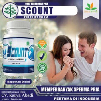 SCOUNT - Obat Herbal Pengental dan Penyubur Sperma Pria