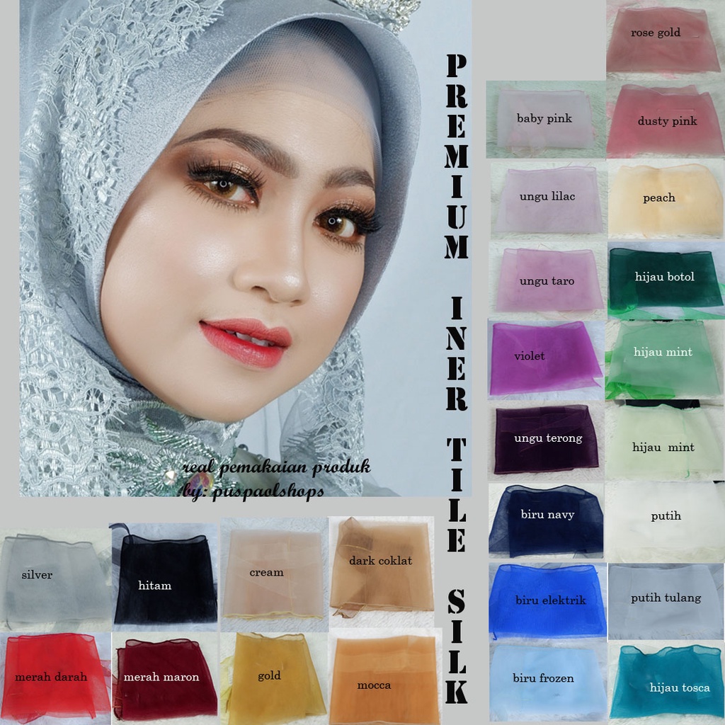 iner tile silk iner polos iner hijab premium