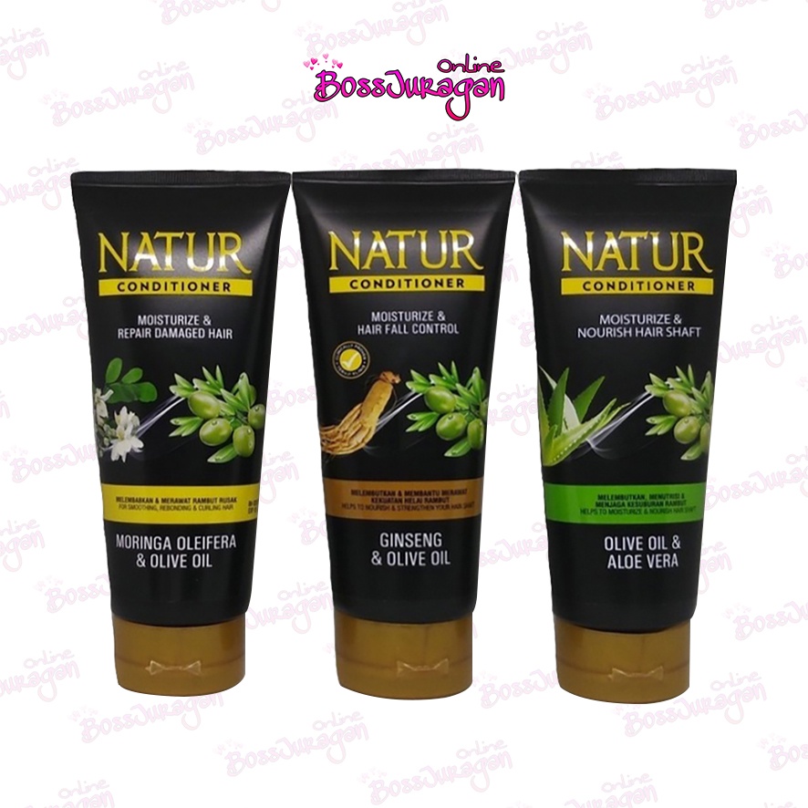 (BOSS) NATUR Hair Conditioner 165mL / Gingseng / Olive Oil / Moringa