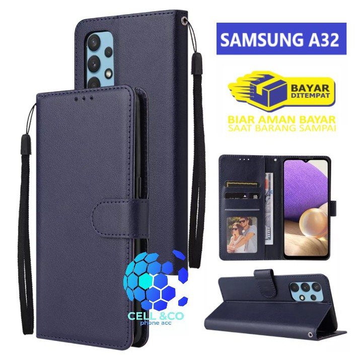 Flip cover SAMSUNG A32 NEW 4G Flip case buka tutup kesing hp casing flip case wallet