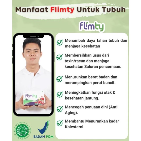 FLIMTY FIBER DRINK SUPLEMEN Diet Pelangsing dan Detox Halal dan BPOM