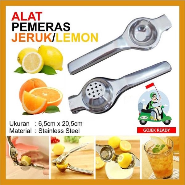 Alat Pemeras Jeruk Lemon Stainless Tebal Anti Karat 20cm