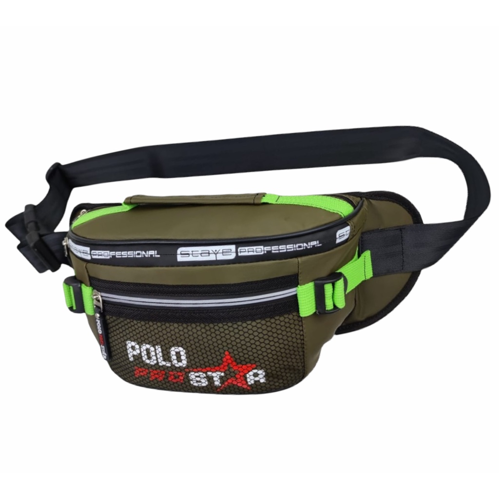 Waistbag Sporty Waterproof Tas Pria Tas Pinggang Anti Air Polo Prostar Tas Selempang Bahu