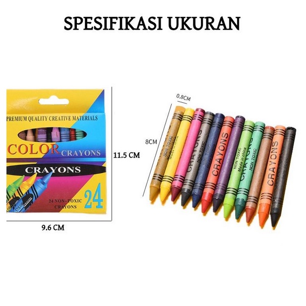 

ART SET 24PCS ARTSET 24 WARNA PENSIL WARNA CRAYON SET PENSIL KRAYON