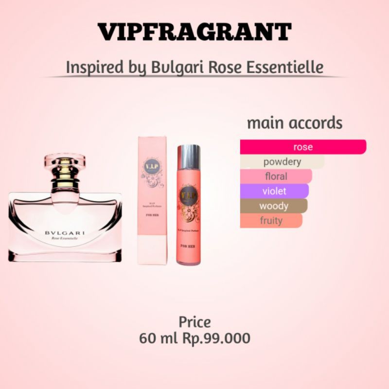 Vipfragrant Bvlgari Rose Essentielle 60ml