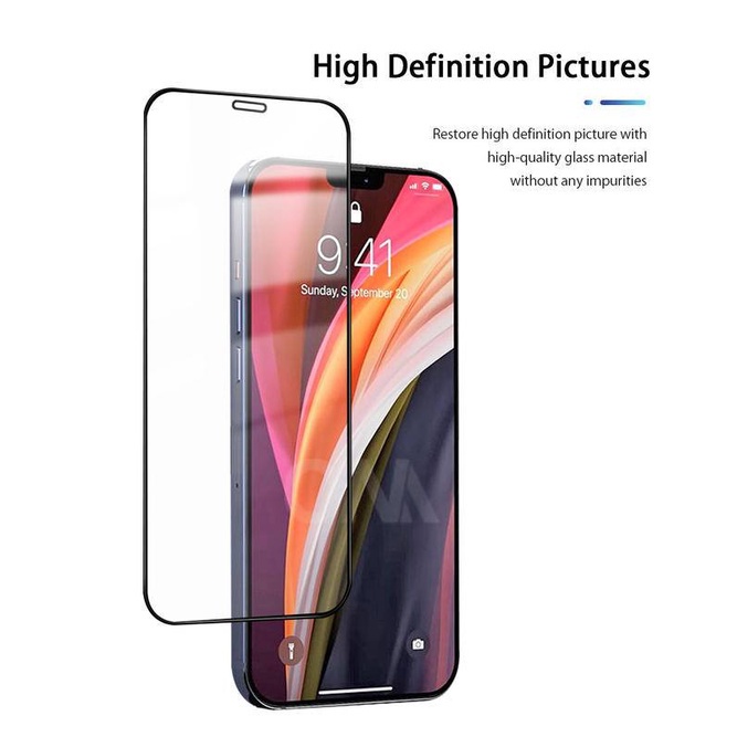 Pelindung Layar Tempered Glass 9d Untuk iPhone 11 12 Pro Max Mini 7 8 Plus X XS Max XR SE 2020