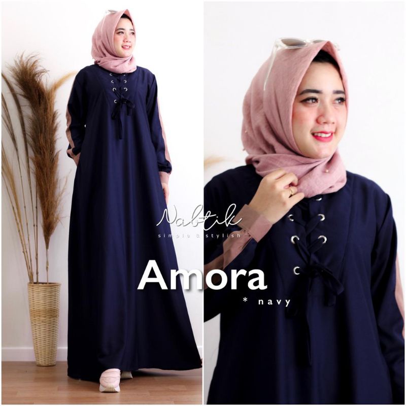 Amora dress fashion muslim wanita