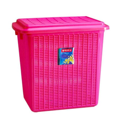 Lion Star Stock Basket LARGE Keranjang Baju Ukuran Besar LB-6 + Tutup - Random