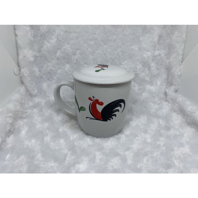 Gelas Ayam Kopin Asli Mug Tutup Keramik Ayam Gelas Kopi Gagang