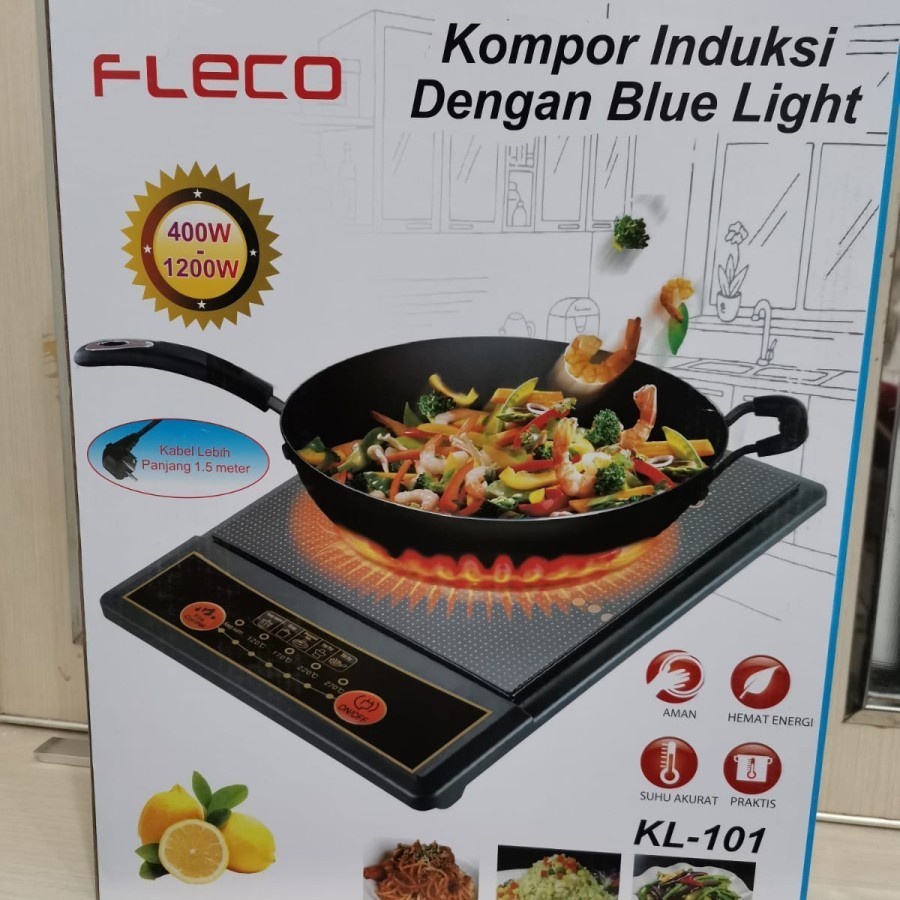 COD!! KOMPOR LISTRIK INDUKSI DENGAN BLUE LHT 5 MODE SUHU FLECO KL-101