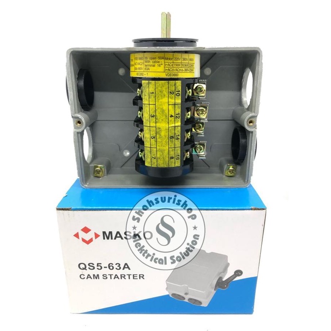 OHM SAKLAR CHANGE OVER SWITCH CAM STATER GZ MASKO 63A 63 A AMPER