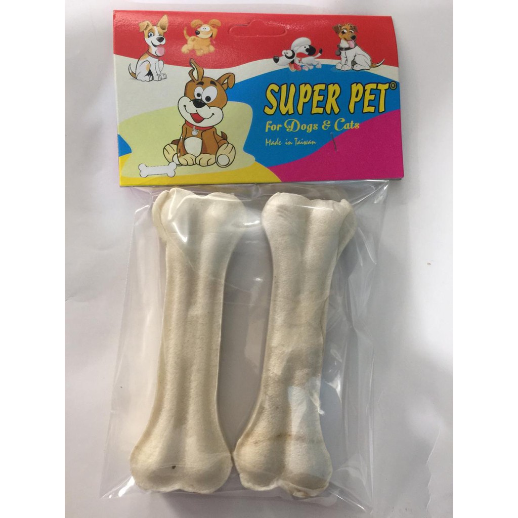 snack tulang anjing - pressed bone 5&quot; - RB10052 - RB20052 - milk- natural