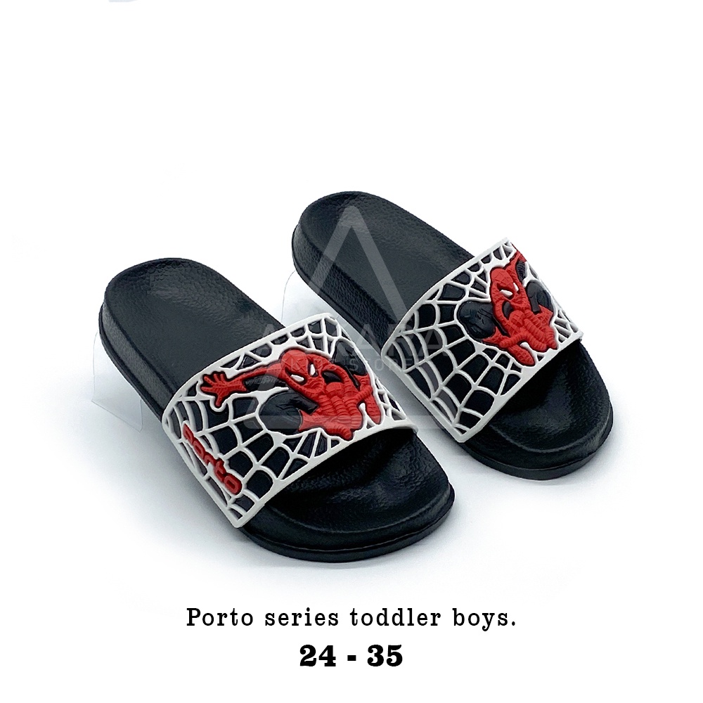 AKS - Sandal Kokop Anak Laki-laki Port0 1023 Model Selop Spiderman keren 2 - 9 Tahun