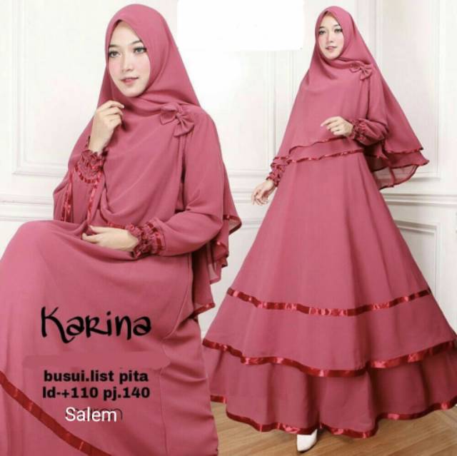 XC - MAXI KARINA SYARI / MAXI BUSUI / GAMIS KARINA SYARI / GAMIS WANITA TRENDY DAN TERLARIS