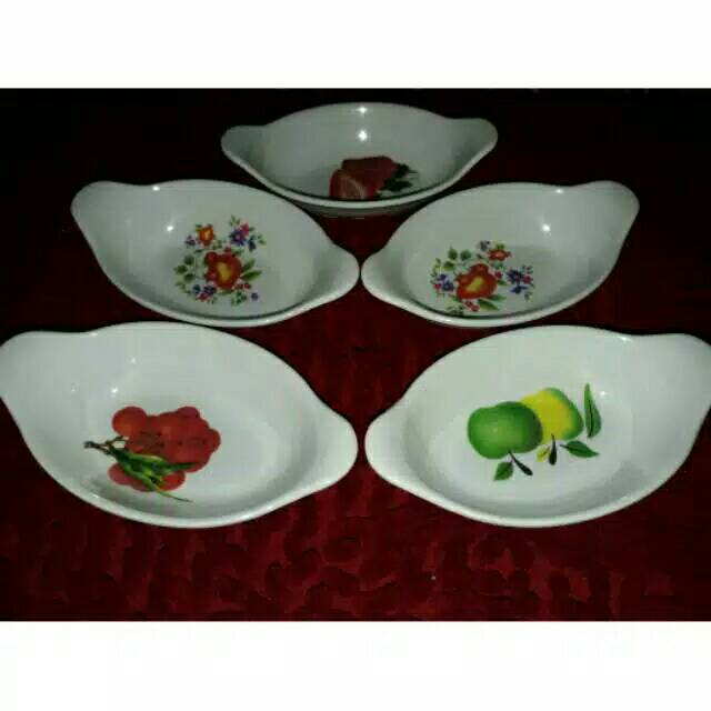 Souvenir mangkok perahu melamin