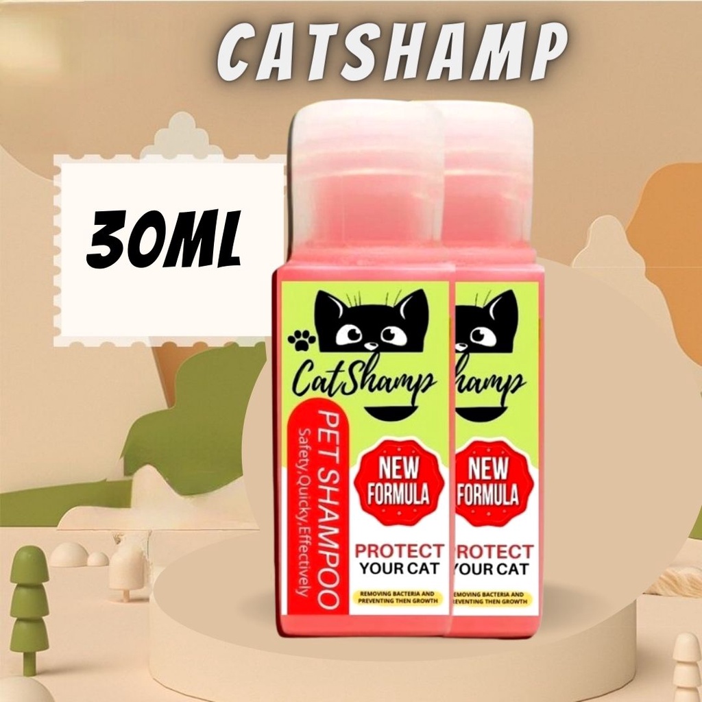 Shampo Shampoo Kucing Anti Kutu Bakteri Luka Jamur Minyak Sampo Cat Kitten CATSHAMP FEZONE