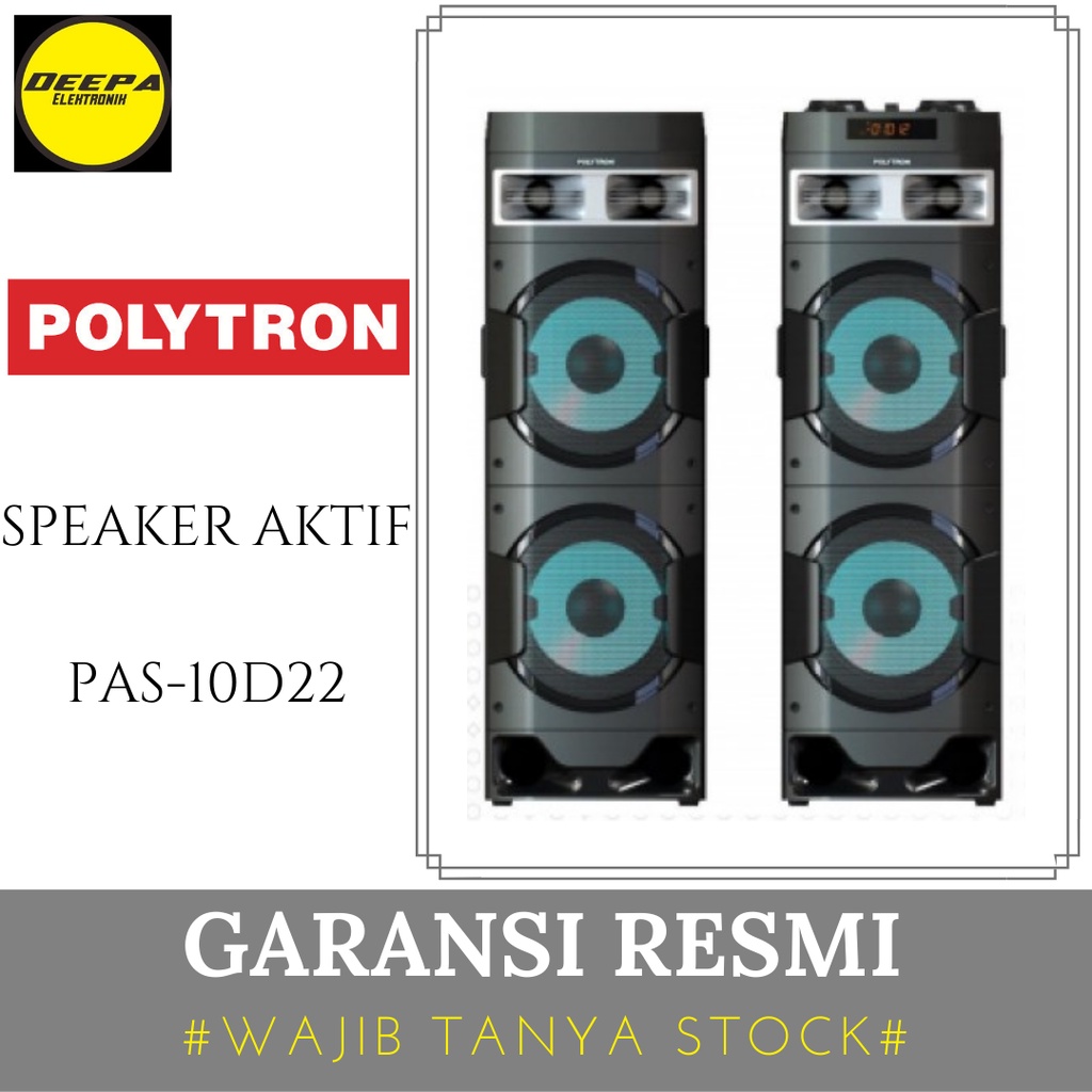 POLYTRON PAS-10D22 PAS10D22 PAS 10D22 SPEAKER AKTIF - Deepa Elektronik