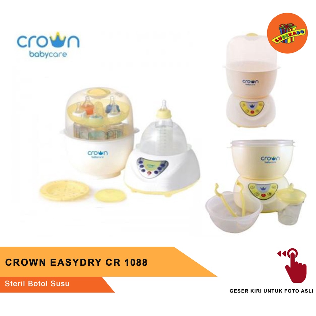 CROWN EASYDRY DIGITAL 6 BOTTLES STEAMING CENTER CR 1088 - Steril Botol