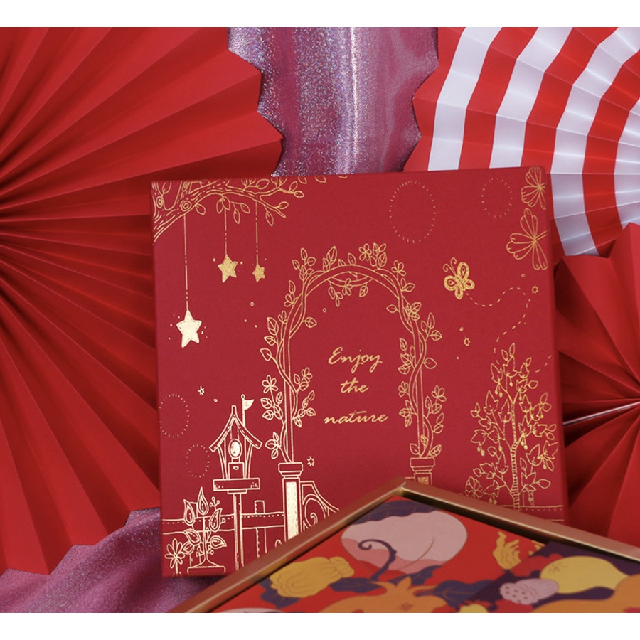 Kotak Hampers Paper Bag Gift Box Kotak Kado Hadiah Souvenir Enjoy The Nature Kardus Kemasan Merah