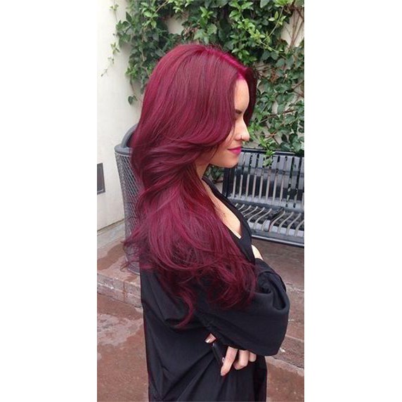 COLORE FRESCO - RED BERRY color cream cat pewarna rambut burgundy