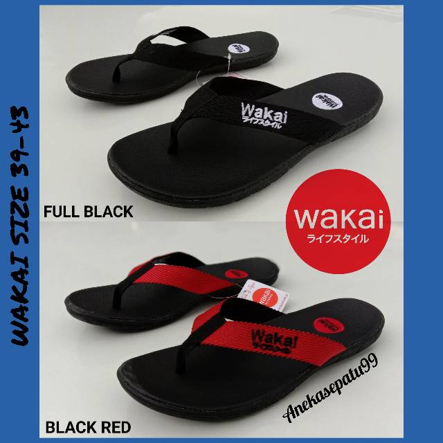 PROMO SANDAL WAKAI JEPIT PRIA DAN WANITA. SANDAL DISTRO PROMO MURAH. SANDAL CASUAL SANTAI RINGAN