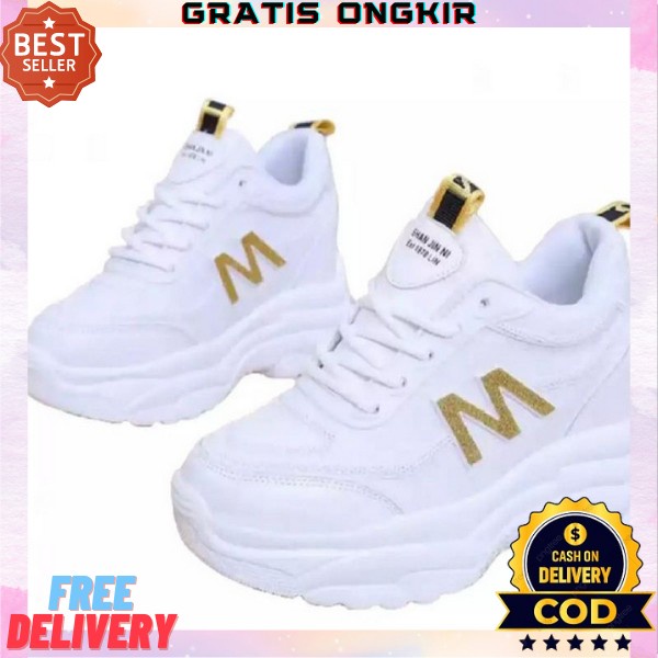 Sepatu Sneakers Santai Sport Casual Wanita Korea Warna Maroon Termurah Laviola Shoes - Sepatu Snea R