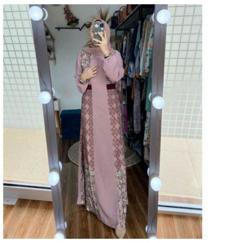 [[BEST SELLER ]] GAMIS RAYA WOLYCREP PREMIUM KOMBI MAXMARA LUX