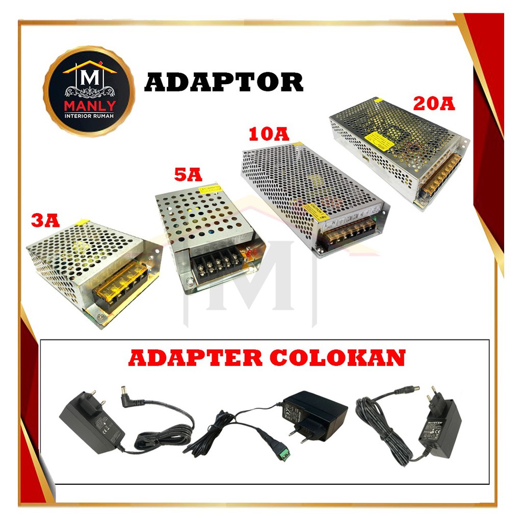 ADAPTOR STB ZTE CCTV MODEM ROUTER / POWER SUPPLY ADAPTOR 3A 5A &amp; 10 A...