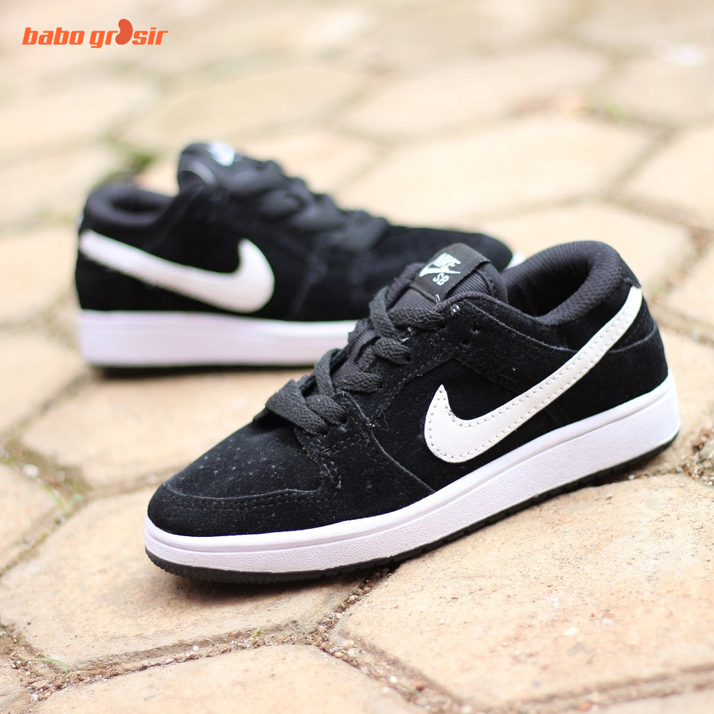 PROMO Sepatu Anak Nike SB KIDS Black White Suede Premium Quality, Harga Murah, Kualitas Mewah