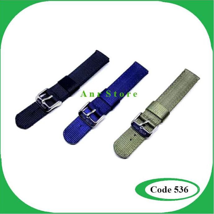 Tali Jam Tangan Kanvas Swiss Army 18 Mm R60 Original