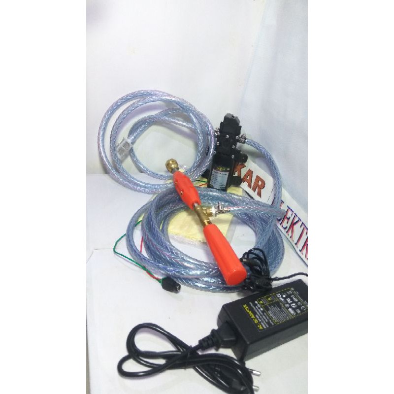 Paket cuci motor/mobil cuci AC steam dinamo 12V HIGHPRESSURE Garansi barang Hidup Normal Kabut/Lurus