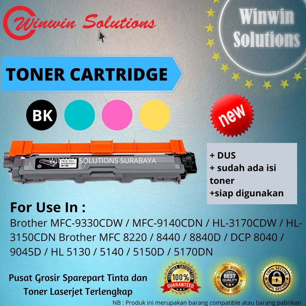 Toner Cartridge BROTHER MFC 9330CDW MFC 9140CDN HL 3170CDW HL 3150CDN