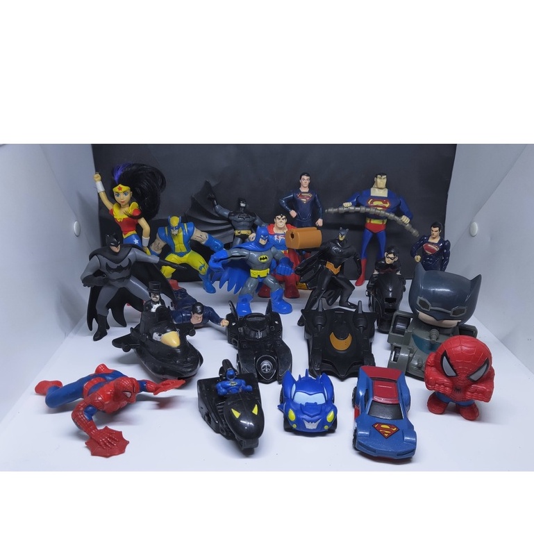 Mainan Mcd Mcdonalds Happy Meal Batman Superman Bekas Preloved Murah