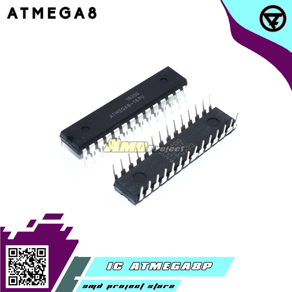 IC Microcontroller Atmega8-16PU Mikrokontroler Atmega8 MCU AVR DIP
