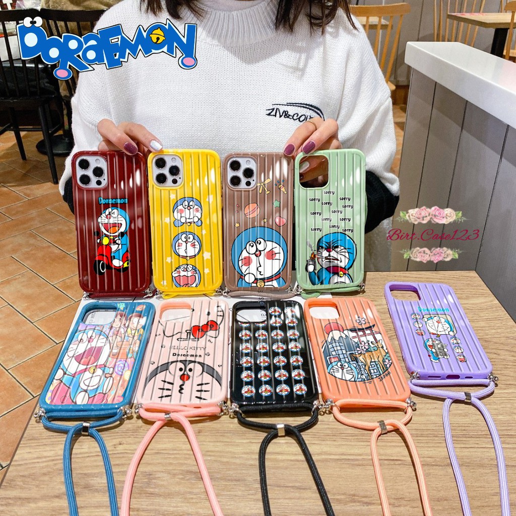 Softcase Koper Slingcase Lanyard DORAEMON Xiaomi Redmi 7a 7 8 8a 9 9a 9c Pro BC3262