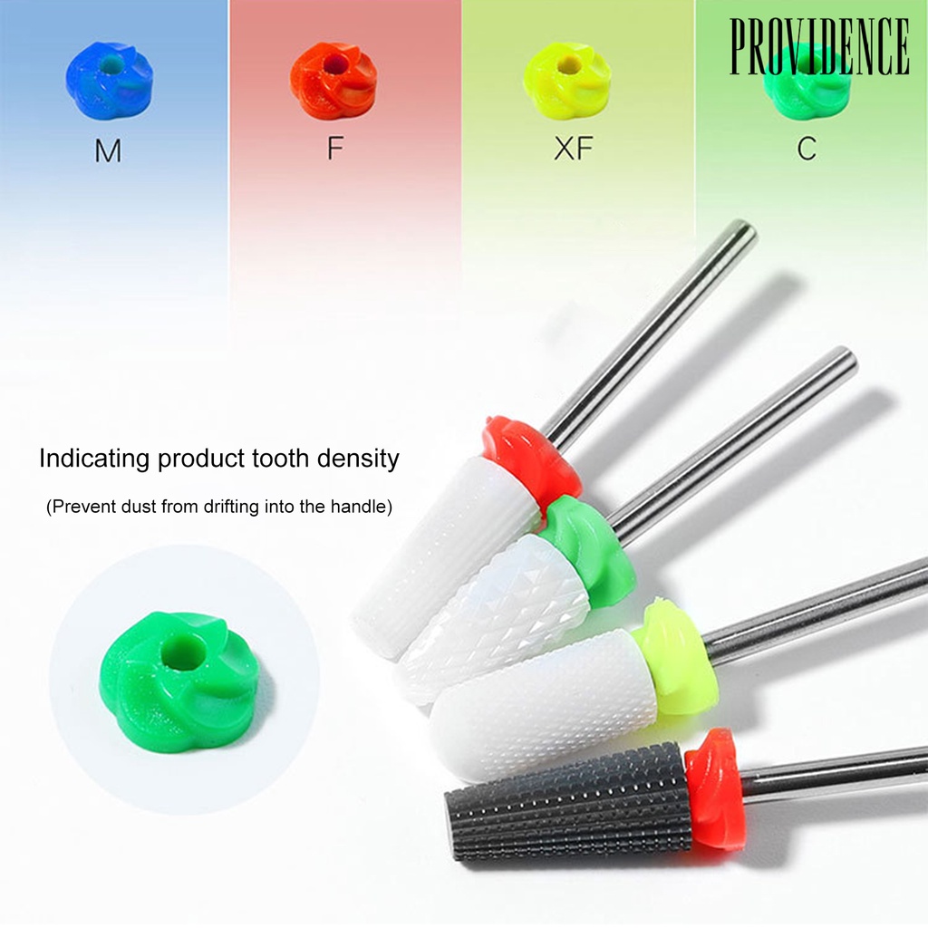 Providence 5Pcs/Set Straight Grooved Nail Grinder Bit 5 Models Tungsten Steel Christmas Sanding Polishing Removing Cuticle Nail Drill Bits for Manicure