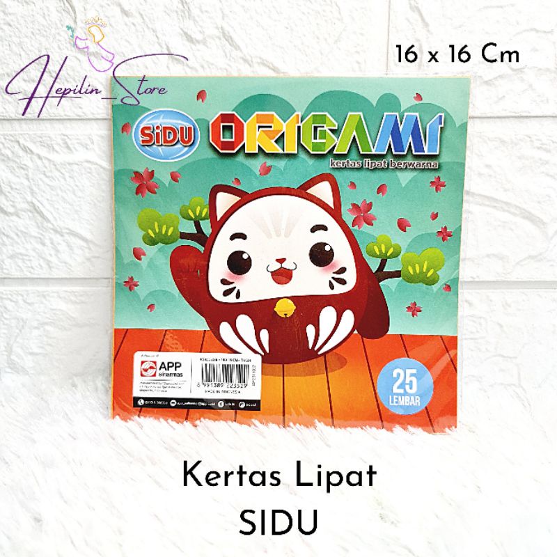 

Kertas Lipat SIDU 25 Lembar / Origami Warna Warni Sinar dunia