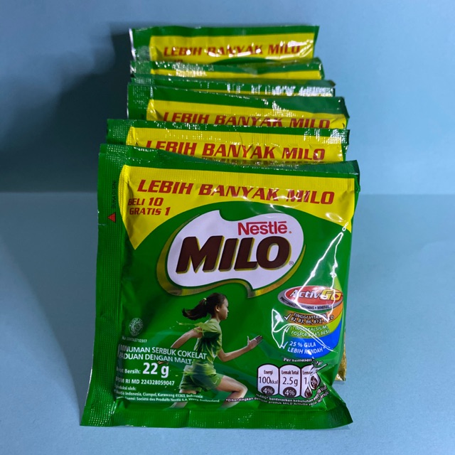 

Milo Sachet 1 renceng 22gr