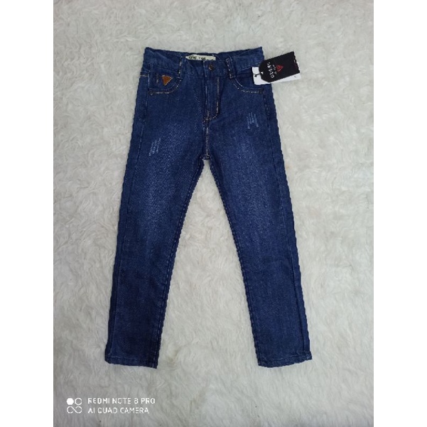 Celana panjang jeans Guess denim lembut size 8 tahun